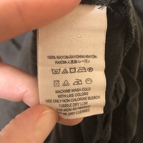 Free People Relaxed Boho Flowy Gray Peasant Blouse - Size Small - Picture 5 of 5